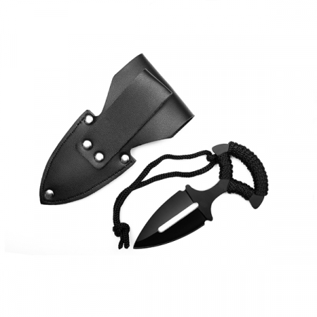Cutit tactic pumnal, IdeallStore®, Black Knife, 13 cm, Otel inoxidabil [5]