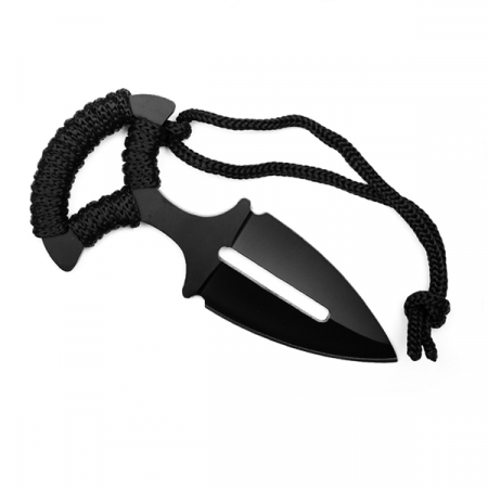 Cutit tactic pumnal, IdeallStore®, Black Knife, 13 cm, Otel inoxidabil [4]