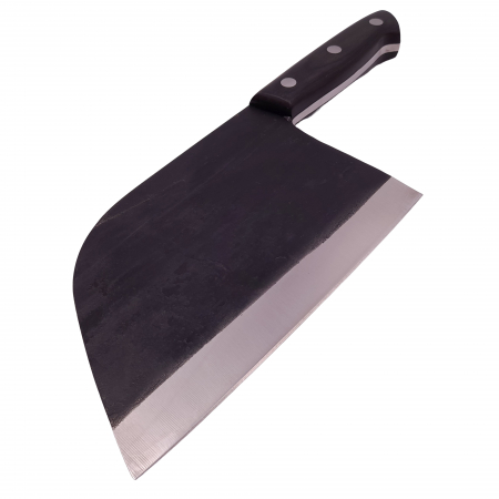 Cutit tip satar IdeallStore®, lucrat manual, Chef Choice, 29.5 cm, otel inoxidabil, 480 g, negru [1]