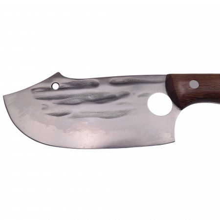 Cutit tip satar IdeallStore®, lucrat manual, Spiritual Blade, 28 cm, otel inoxidabil, 300 g, maro [4]
