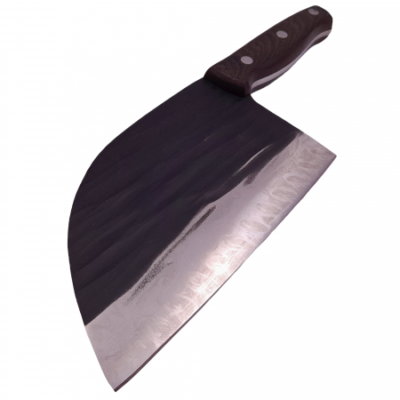 Cutite macelarie - Cutitul bucatarului IdeallStore®, lucrat manual, Chef Helper, 29.5 cm, otel inoxidabil, 680 g, negru