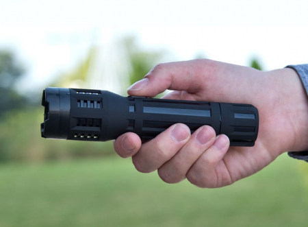 Electrosoc autoaparare cu lanterna IdeallStore®, Saber Power, 5000 KW, negru, aluminiu, husa inclusa [3]