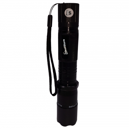 Electrosoc autoaparare cu laser IdeallStore®, Defence Master, lanterna, 12.000.000 V, negru [4]