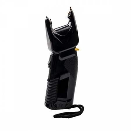Electrosoc cu spray lacrimogen 2 in 1, IdeallStore®, 200.000 V, Negru [1]