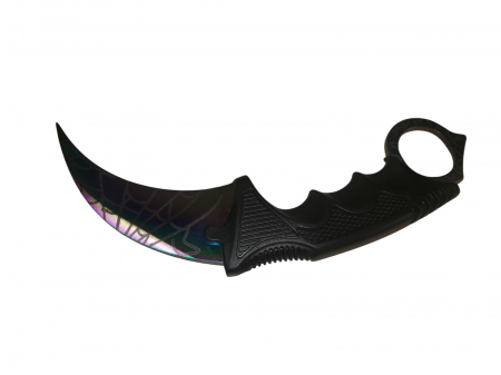 Cutit karambit de vanatoare IdeallStore®, Rainbow Web, 18.5 cm, multicolor [3]