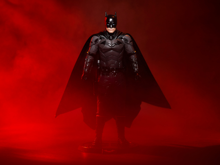 Figurina articulata de colectie Batman, Dark Vengeance, 18 cm, gri, stativ inclus [5]