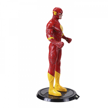 Figurina articulata de colectie The Flash, Fastest Man Alive, 18 cm, rosu, stativ inclus [3]