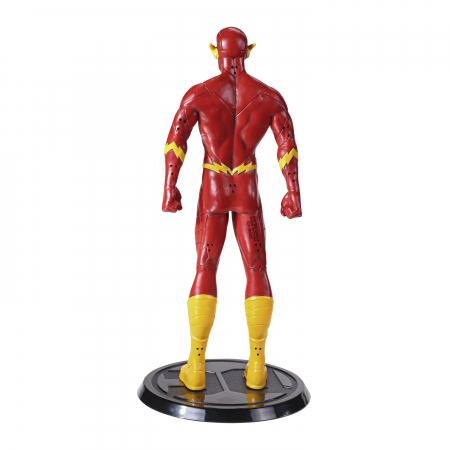 Figurina articulata de colectie The Flash, Fastest Man Alive, 18 cm, rosu, stativ inclus [4]
