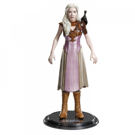 Figurine si masinute duble - Figurina articulata Game of Thrones IdeallStore®, Daenerys Targaryen, editie de colectie, 19 cm, stativ inclus