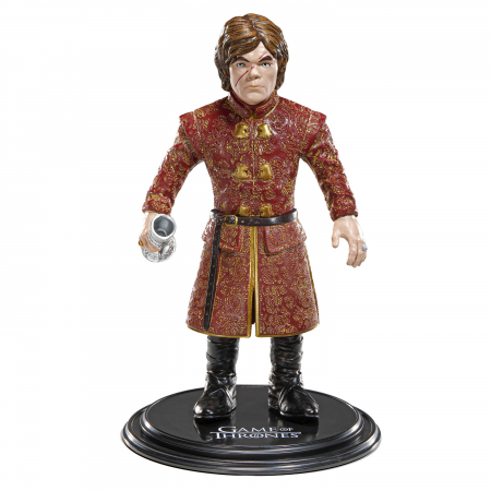 Figurine si masinute duble - Figurina articulata Game of Thrones IdeallStore®, Tyrion Lannister, editie de colectie, 14.5 cm, stativ inclus