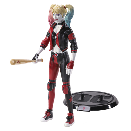 Figurina articulata Harley Quinn IdeallStore®, Twisted Psychiatrist, 18 cm, stativ inclus [1]