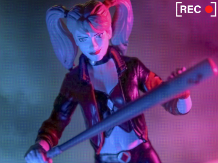 Figurina articulata Harley Quinn IdeallStore®, Twisted Psychiatrist, 18 cm, stativ inclus [6]