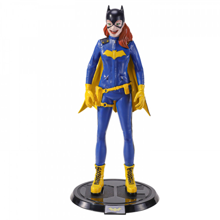 Figurine si masinute duble - Figurina articulata IdeallStore®, Brave Batgirl, editie de colectie, 19 cm, stativ inclus
