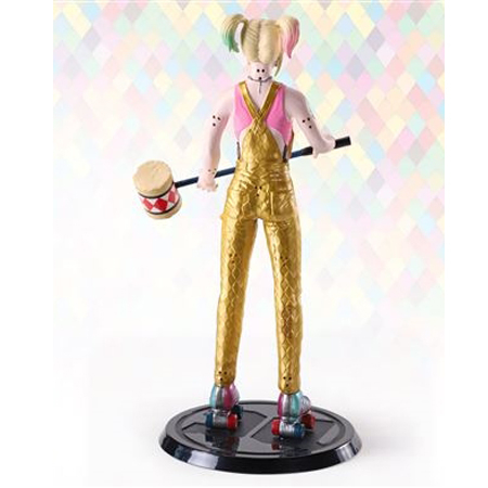 Figurina articulata IdeallStore®, Harley Quinn, editie de colectie, 18.5 cm, stativ inclus [5]