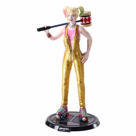 Figurine si masinute duble - Figurina articulata IdeallStore®, Harley Quinn, editie de colectie, 18.5 cm, stativ inclus