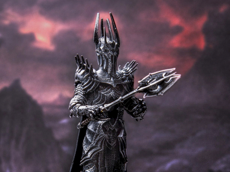 Figurina articulata IdeallStore®, Lord Sauron, editie de colectie, 18.5 cm, stativ inclus [7]