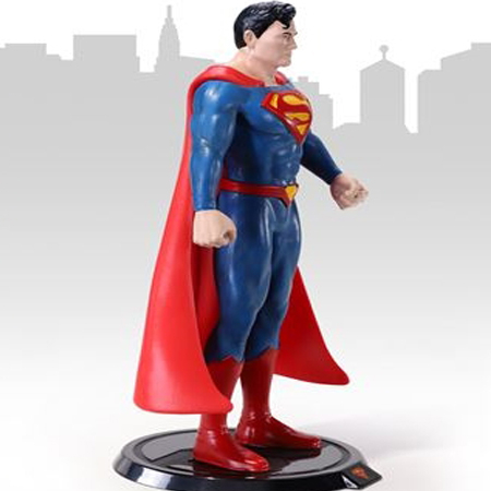 Figurina articulata IdeallStore®, Superman Man of Steel, editie de colectie, 18 cm, stativ inclus [4]