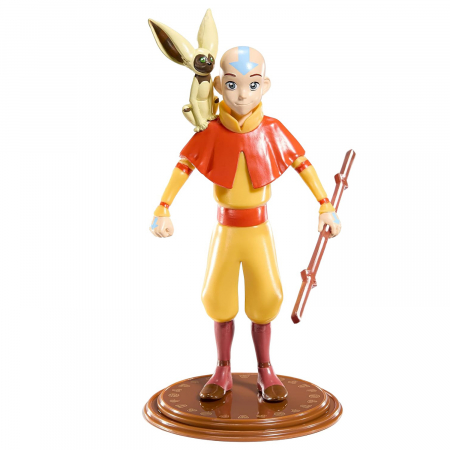 UNIVERSUL COPIILOR - Figurina articulata The Avatar IdeallStore®, Mighty Aang, editie de colectie, 18 cm, stativ inclus