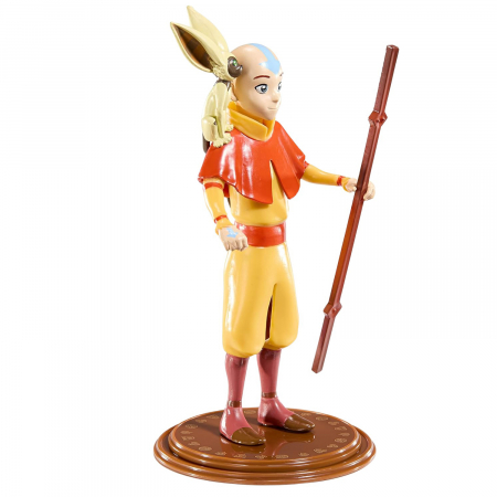 Figurina articulata The Avatar IdeallStore®, Mighty Aang, editie de colectie, 18 cm, stativ inclus [1]