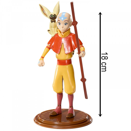 Figurina articulata The Avatar IdeallStore®, Mighty Aang, editie de colectie, 18 cm, stativ inclus [4]