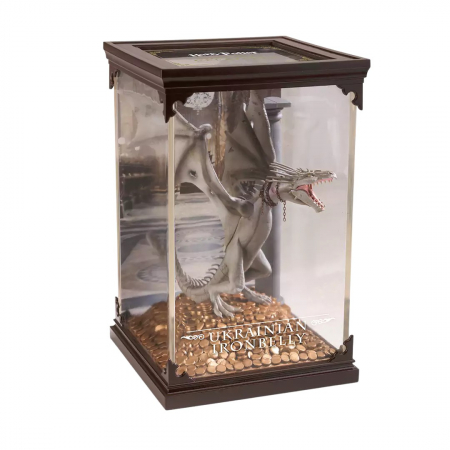 Figurine si masinute duble - Figurina de colectie IdeallStore®, Ukrainian Ironbelly, seria Harry Potter, 17 cm, suport sticla inclus