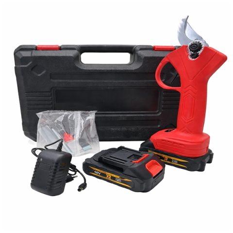 Set Foarfeca Electrica 48V + Mini Fierastrau Electric 36V, DEPOX®, Kit Profesional pentru Gradina, multicolor [3]