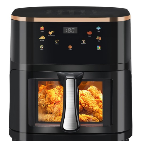 Friteuza cu Aer Cald 10L, Fereastra Vizuala si Ecran Tactil Inteligent, 2400 W [1]