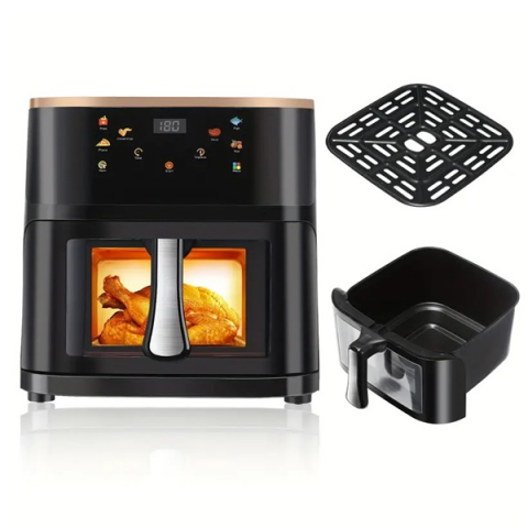 Friteuza cu Aer Cald 10L, Fereastra Vizuala si Ecran Tactil Inteligent, 2400 W [6]