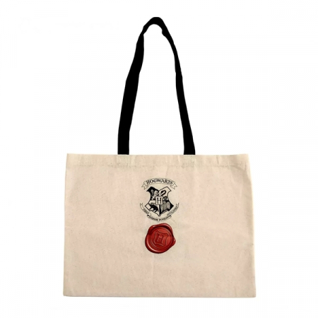 Gaming, Carti & Birotica - Geanta tote bag,  Harry Potter Scrisoare admitere Hogwarts, IdeallStore®, Bumbac