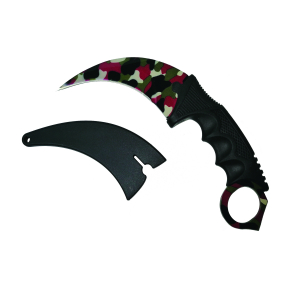 Cutite vanatoare - Cutit de vanatoare karambit IdeallStore®, Comando Blade, 18.5 cm, camuflaj