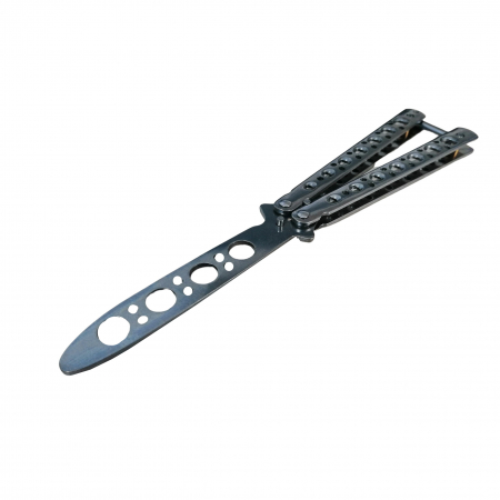 Briceag fluture, otel inoxidabil, Bullet Spots, 22 cm, argintiu [1]