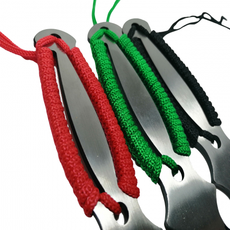 Set trei cutite de aruncat IdeallStore®, Three Brothers, multicolor, otel inoxidabil, 18.5 cm [3]