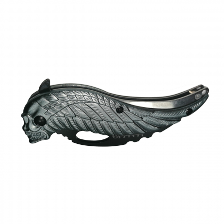 Briceag de buzunar IdeallStore®, Wind Ghost, otel inoxidabil, argintiu, 17.5 cm [3]