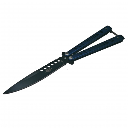 Briceag fluture IdeallStore®, Sea Blade, otel inoxidabil, albastru, 22 cm [1]