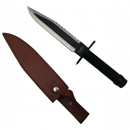 Cutite vanatoare - Cutit de vanatoare Rambo, First Blood, editie de colectie, 36 cm, teaca inclusa