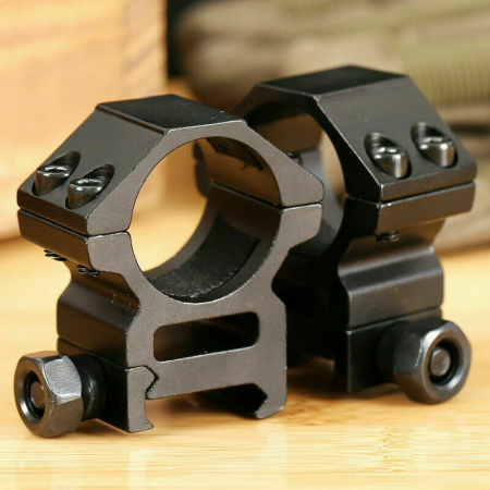 Inele de montura pentru lunete airsoft, 22 mm, metalice, negre [5]