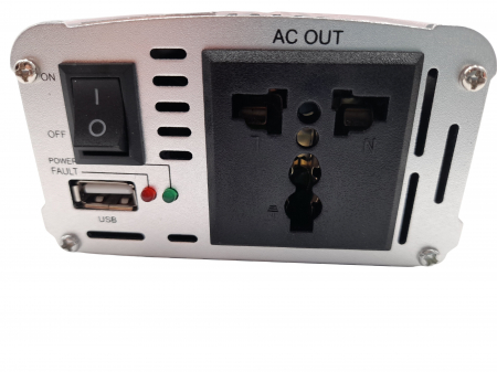 Invertor auto IdeallStore®, Netzteil Helfer, 1500 W, metalic, 17 cm, cabluri alimentare incluse [5]