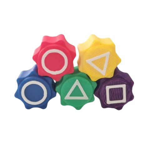 Joc de societate Gonge Gonggi Squid Game set 5 piese multicolor, 3D, 12cm [2]