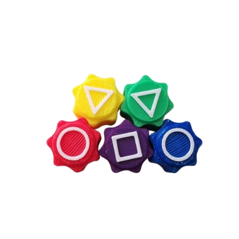 Joc de societate Gonge Gonggi Squid Game set 5 piese multicolor, 3D, 12cm [3]