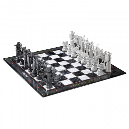 Jocuri de sah si table - Joc sah Harry Potter, Wizard Chess, 47x47 cm, rasina, multicolor