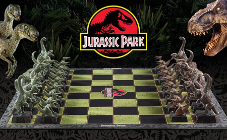 Joc sah Jurassic Park IdeallStore®, Dinosaur Battle, 45x45 cm, PVC, multicolor [4]