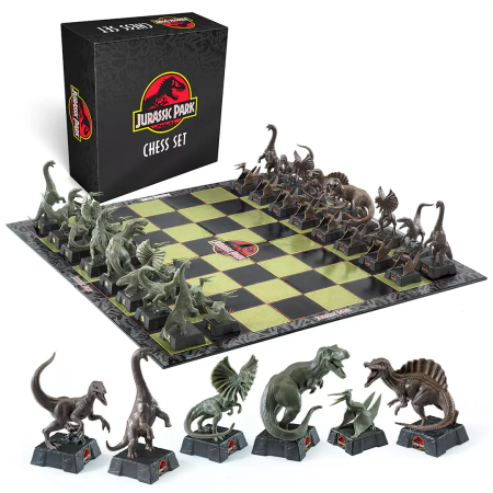 Joc sah Jurassic Park IdeallStore®, Dinosaur Battle, 45x45 cm, PVC, multicolor [5]