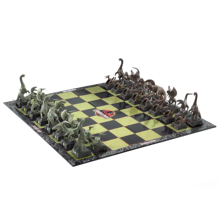 Jocuri de sah si table - Joc sah Jurassic Park IdeallStore®, Dinosaur Battle, 45x45 cm, PVC, multicolor