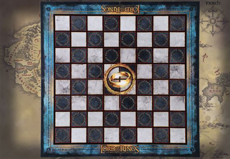Joc sah Lord of the Rings, Middle Earth Battle, 47x47 cm, rasina, multicolor [9]
