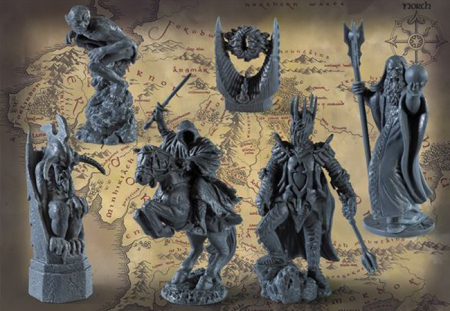 Joc sah Lord of the Rings, Middle Earth Battle, 47x47 cm, rasina, multicolor [6]