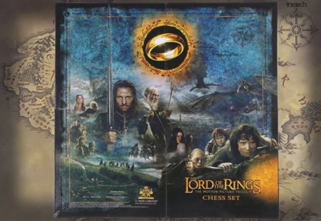 Joc sah Lord of the Rings, Middle Earth Battle, 47x47 cm, rasina, multicolor [10]