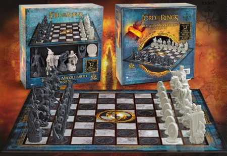 Joc sah Lord of the Rings, Middle Earth Battle, 47x47 cm, rasina, multicolor [8]