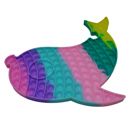 Jucaria antistres, Pop it Grand, model delfin, 41 cm, multicolor, 41x24 cm [1]