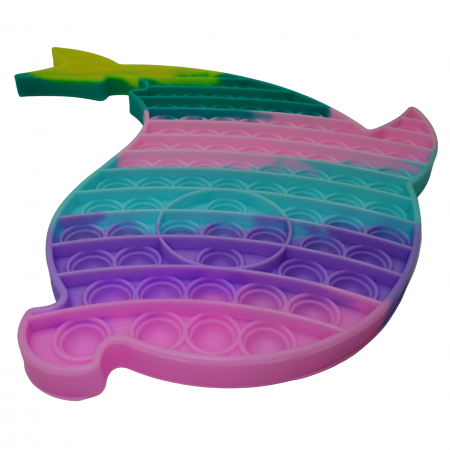 Jucaria antistres, Pop it Grand, model delfin, 41 cm, multicolor, 41x24 cm [4]