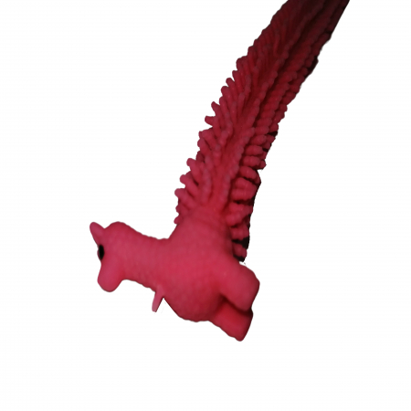 Jucarie antistres, Gummy Llama, cauciuc, 21 cm, roz [2]